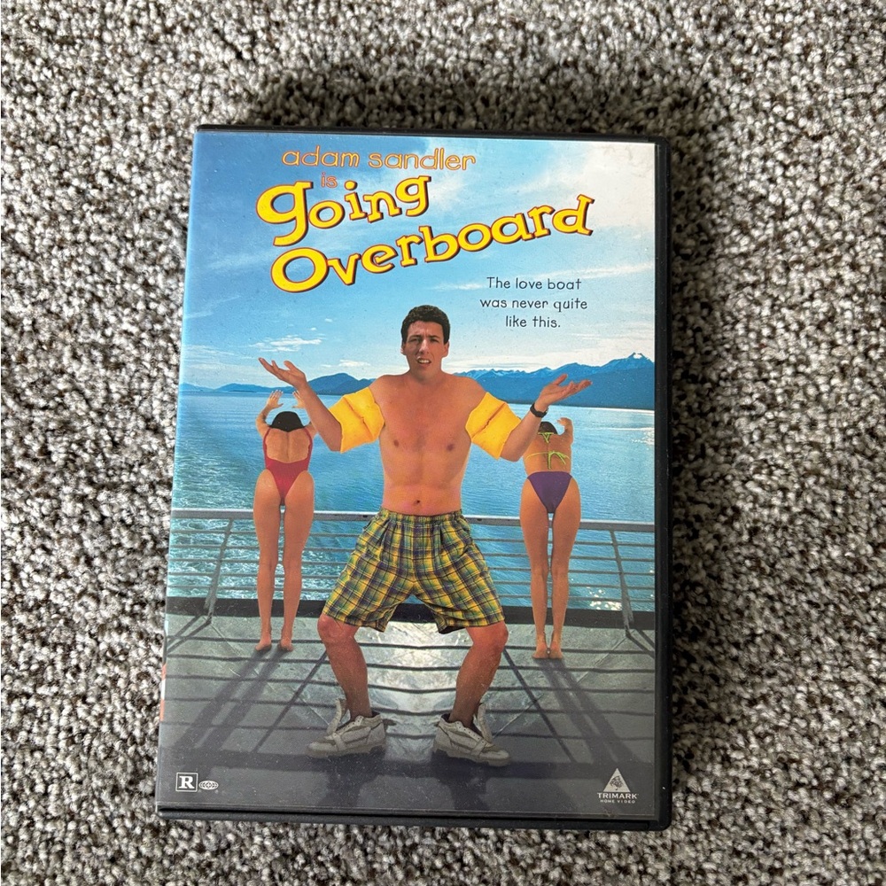 Going Overboard DVD - Adam Sandler - Blue and Yellow Cover